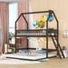 Twin Over Twin-Twin House Bunk Bed