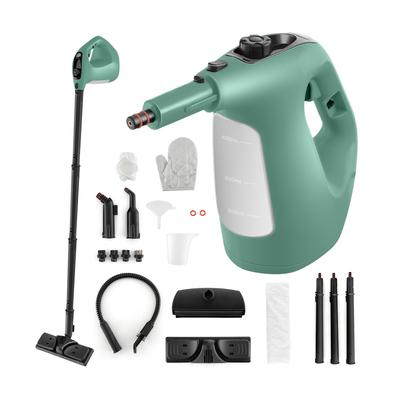 1400W Handheld Steam Cleaner with 14-Piece Accessory Kit and Child Lock - 13" x 5" x 9.5" (L x W x H)