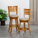 Set of 1 Counter Height Swivel Stool Round Rolling Stool Adjustment for kitchen