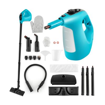 1400W Handheld Steam Cleaner with 14-Piece Accessory Kit and Child Lock - 13" x 5" x 9.5" (L x W x H)