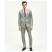 Brooks Brothers Men's Classic Fit Wool Sharkskin 1818 Suit | Light Grey | Size 48 Long