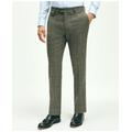 Brooks Brothers Men's Slim Fit Wool Twill Prince Of Wales Suit Pants | Blue/Brown | Size 36 30