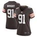 Women's Nike Alex Wright Brown Cleveland Browns Team Game Jersey