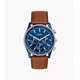 Fossil Outlet Men's Sullivan Multifunction Brown Leather Watch