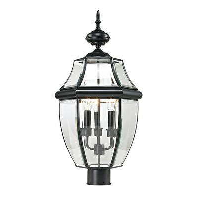 Evanston Outdoor Post Light - Black - Frontgate