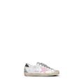 GOLDEN GOOSE Sneaker donna bianca/argento/rosa in pelle