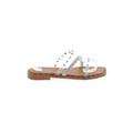 Nicole Miller New York Sandals: Slide Chunky Heel Boho Chic Brown Shoes - Women's Size 7 1/2 - Open Toe