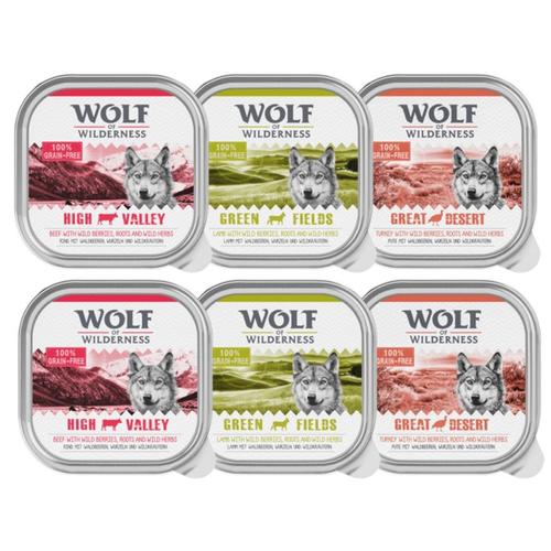 6 x 300 g Classic Schale MIX Wolf of Wilderness Hundefutter nass