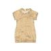 Crewcuts Dress - Shift: Gold Print Skirts & Dresses - Kids Girl's Size 3