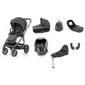 Babystyle Oyster 3 Travel System Fossil with Carrycot Footmuff Bag car seat Base and Raincovers