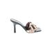 Marc Fisher LTD Sandals: Slip-on Stilleto Cocktail Party Black Shoes - Women's Size 9 - Open Toe