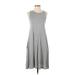 Iconic Luxe Casual Dress: Gray Dresses - Women's Size Small