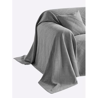 Tagesdecke PEREIRA DA CHUNA Gr. 2, grau, B:270cm L:250cm, 100% Baumwolle, Tagesdecken Image