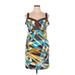 Nine West Casual Dress - Mini: Brown Print Dresses - Women's Size 16