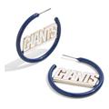 BaubleBar New York Giants Enamel Hoop Earrings