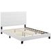 Modway Melanie Platform Bed w/ Mattress Metal in White | 48 H x 40 W x 64.4 D in | Wayfair 889654131977