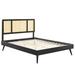 Modway Kelsea Bed Wood in Black | 51 H x 79.5 W x 79.5 D in | Wayfair 889654951308