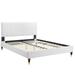 Modway Peyton Upholstered Bed Upholstered in White | 49.5 H x 41.5 W x 81.5 D in | Wayfair 889654930952