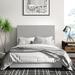 Latitude Run® Peotone Low Profile Standard Bed Upholstered/Linen in Gray/White | Full | Wayfair 523FA8CACE3D4995BA2FD7DB00BDF2B3