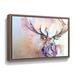 Latitude Run® Stag 2 by Liz Chaderton Painting on Canvas in Gray/Orange/Pink | 8" H x 10" W x 2" D | Wayfair DEBF6701FDAC4E5E8F4026C329016AA9