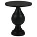 Canora Grey Roshandra 23.75" tall End Table Wood in Black | 23.75 H x 20.25 W x 20.25 D in | Wayfair CCADA64B58F246859C43C32823EE232F