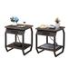 17 Stories Malec 21.73" tall Sled End Table Set Wood in Gray | 21.73 H x 17.32 W x 17.32 D in | Wayfair 5797E4AA4A704FD2BD4029358671311B