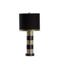 Wildwood Column Like You See It Table Lamp Silk/Metal in Black/Yellow | 25 H x 12 W x 12 D in | Wayfair 61161