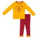 Girls Toddler Colosseum Gold/Cardinal Iowa State Cyclones Onstage Long Sleeve T-Shirt & Leggings Set