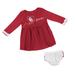 Girls Infant Colosseum Crimson Oklahoma Sooners Miss Mullins Long Sleeve Dress & Bloomers Set