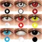 Halleoween lentilles de Contact Amine Cosplay lentilles noir Cosplay couleur lentilles de Contact