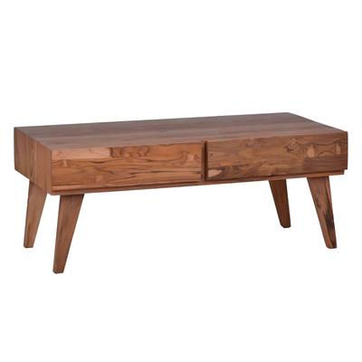 MiaMöbel Couchtisch Tamesi Massivholz Teak Modern