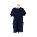 Hannah Casual Dress - Popover: Blue Dresses - Women's Size Medium