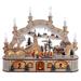 Kurt Adler 14.17-Inch Wooden Light-Up Musical Santa Christmas Village