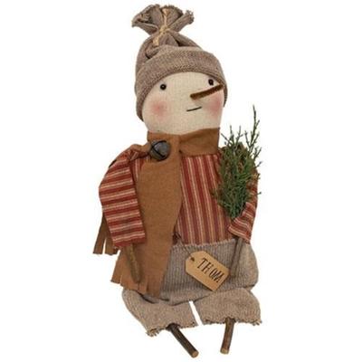 Thom Snowman Doll - 14.00 in. x 3.00 in. x 5.00 in.