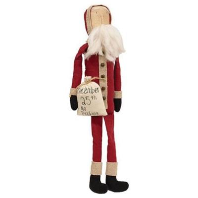 No Peeking Santa - 20.25" high by 4.5" wide by 3" deep.