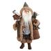 Kurt Adler 18-Inch Rustic Glam Santa Holding Birdhouse