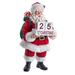 Kurt Adler 10.5-Inch Fabriché Countdown Santa - Multicolored