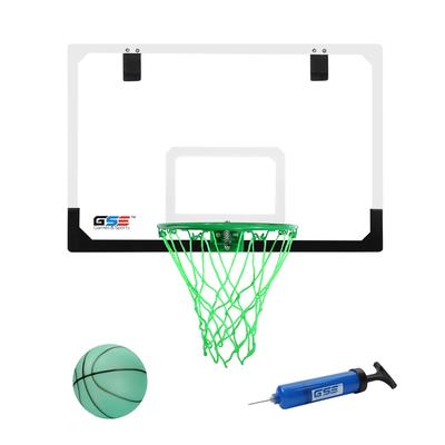 GSE™ 17"x12" Over-The-Door Basketball Hoop with Basketball & Pump, Mini Basketball Backboard & Hoop Set