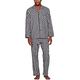 Hanes Herren Men's Woven Plain-Weave Pajama Pyjama Set, grau, Medium