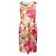 ApartFashion Women's Satinkleid, Rose-Multicolor, 46