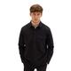 TOM TAILOR Herren 1037438 Jersey Overshirt Hemd aus Piqué mit Stretch, 29999-Black, XXL
