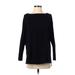 Style&Co Pullover Sweater: Black Color Block Tops - Women's Size Small Petite