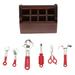 1 Set of Miniature House Tool Case Mini House Tool Kit Mini House Repair Tool Tiny House Decor