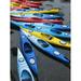 Colorful Boat Pattern Boats Water Ocean Kayaks - Laminated Poster Print - 12 Inch by 18 Inch with Bright Colors and Vivid Imagery