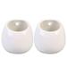FRCOLOR 2pcs Hanging Planter Outdoor Round Pots Wall Plant Containers Whiteware Ceramic Succulent Planter Flower Pot Vase without Hole (White)