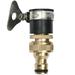 Universal Adapter Faucet Tap Connectors Tap Garden Hose Quick Connector Copper Adapter 1/2 Inch to 3/4 Inch Male Thread (Golden and Black)