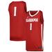 Men's Nike #1 Crimson Alabama Tide Replica Jersey