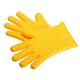 Oven Gloves Oven Mitts Thick Silicone Five-finger High Temperature And Anti-scald Gloves Kitchen Insulation Baking Oven Gloves Yellow,2Pcs Oven Mitt Cooking Mitts