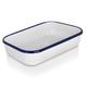 Krüger Husum Enamel Casserole Dish - Oven-Safe up to 250 °C - Aroma-Neutral Preparation of Quiche, Lasagne, Casseroles, etc. (36 cm)