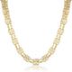 Gold Necklace Cage Chain with Stone Premium 18k Gold Plated Jewellery Luxury Finish and Detailing Gold Chain Wide Links and Clear Stones Gold Chain Necklace (16mm, 32 inches, 147 Grams)